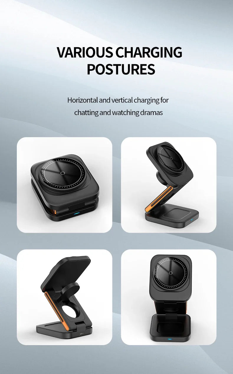 Velmora™ 3-in-1 Magnetic Charging Station