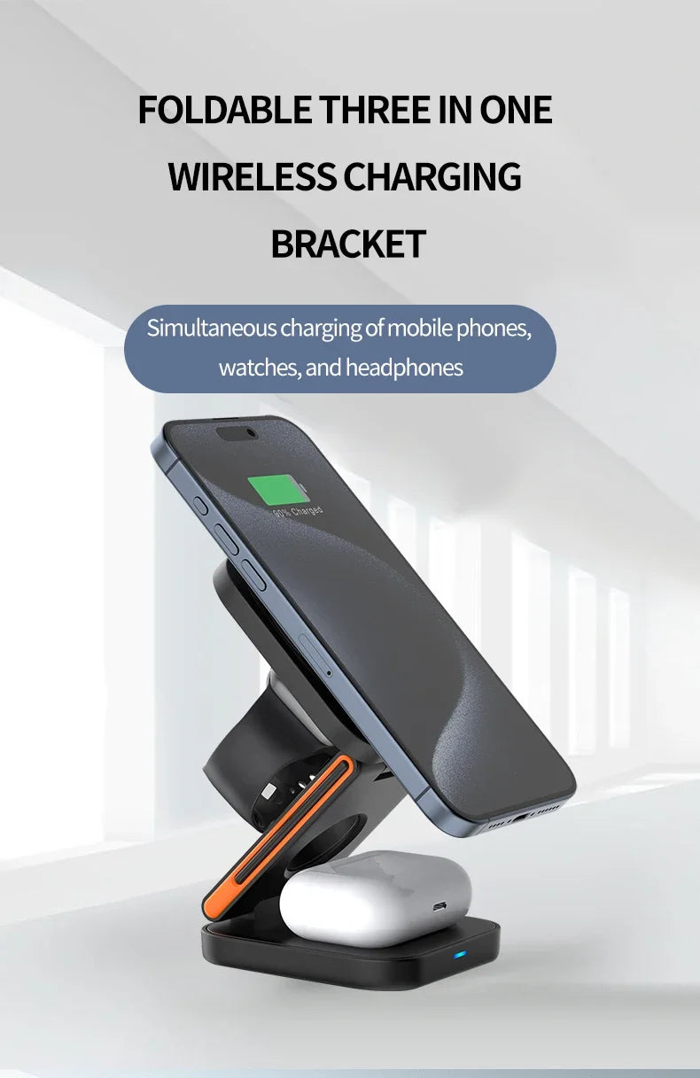 Velmora™ 3-in-1 Magnetic Charging Station