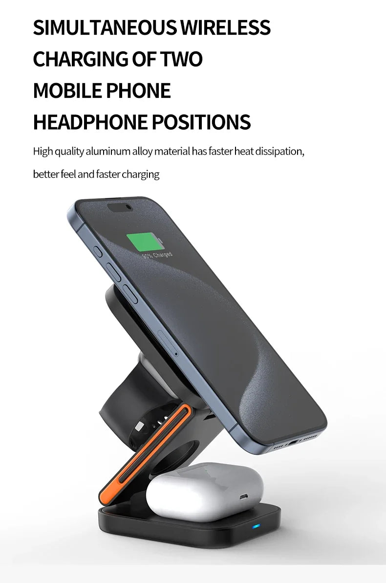 Velmora™ 3-in-1 Magnetic Charging Station